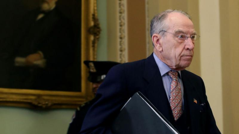 Iowa Sen. Chuck Grassley on Capitol Hill. Washington, D.C. (Undated)