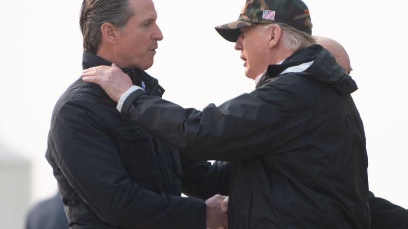 Gavin Newsom, Donald Trump