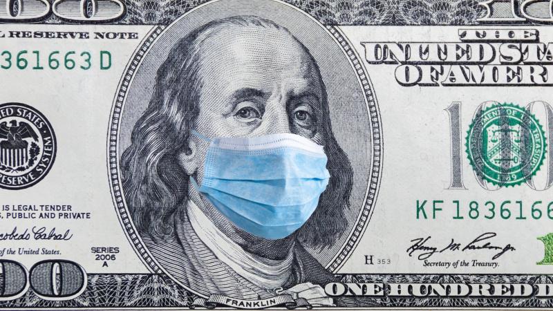 Coronavirus economic illustration