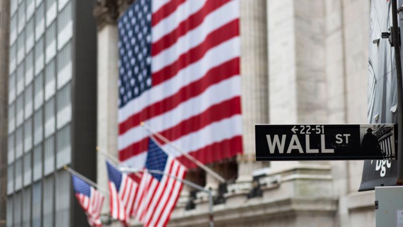 Outside the New York Stock Exchange on April 9, 2020