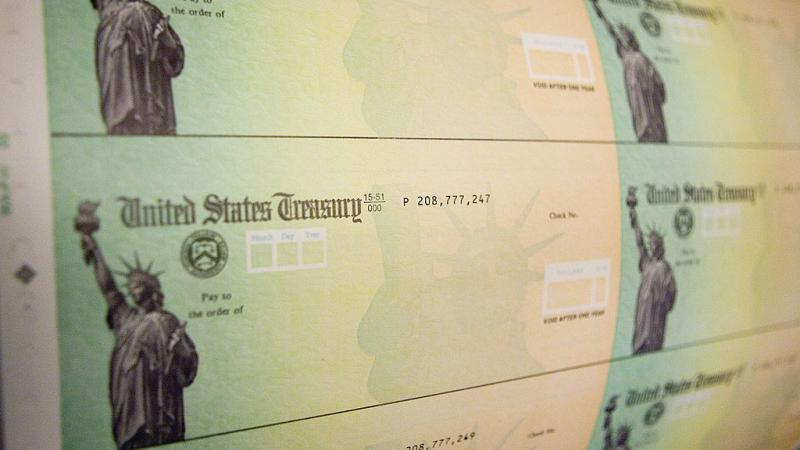 Blank treasury checks