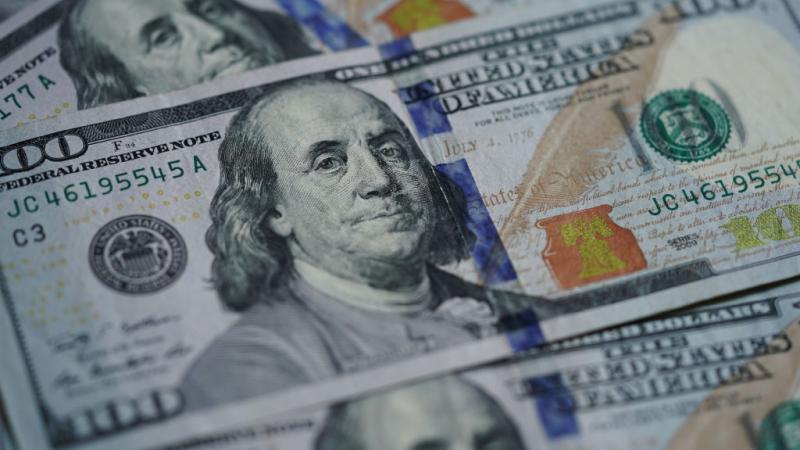U.S. banknotes in Washington DC on March 17, 2020