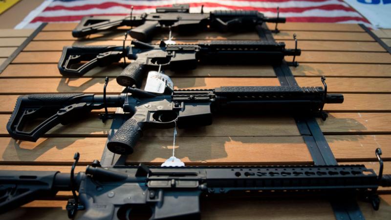 Guns for sale in a Virginia gun store