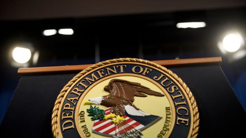 DOJ symbol in April 2019