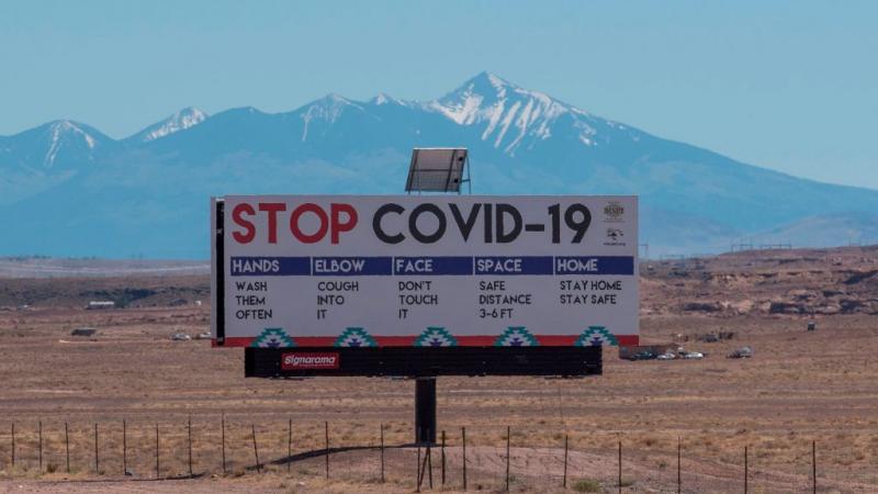 A sign outside of Tuba City, Arizona