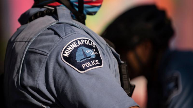 Members of Minneapolis Police Department monitor protest on June 11, 2020