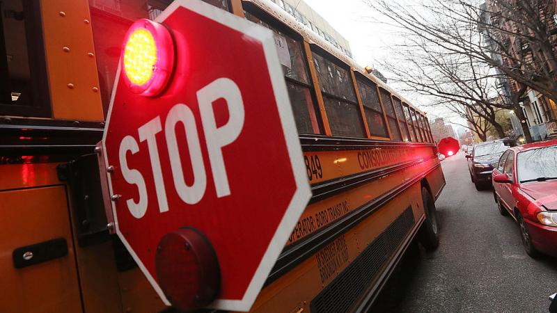 School bus in New York in 2013