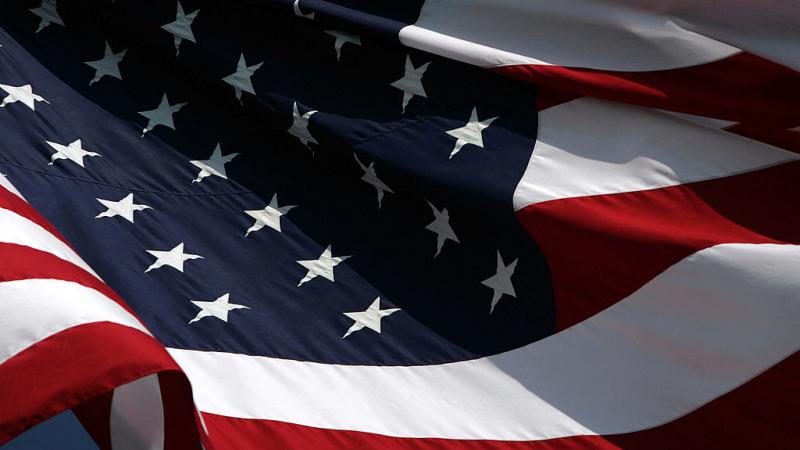 American flag in Louisiana in 2005