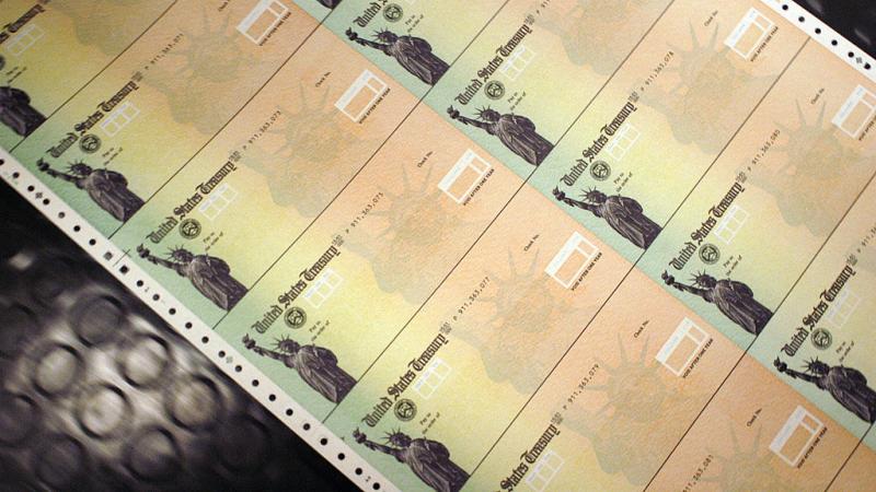 Blank Social Security checks in 2005