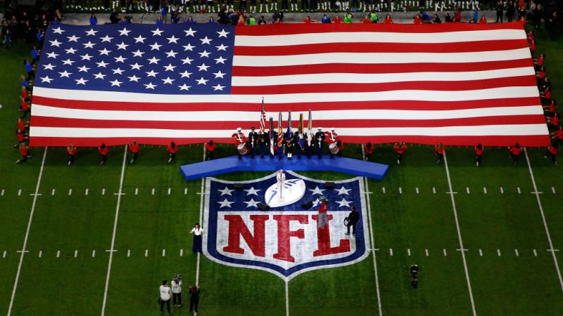 Pink sings national anthem before Super Bowl LII in 2018