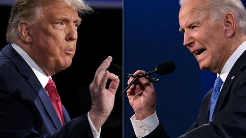 President Trump and Joe Biden