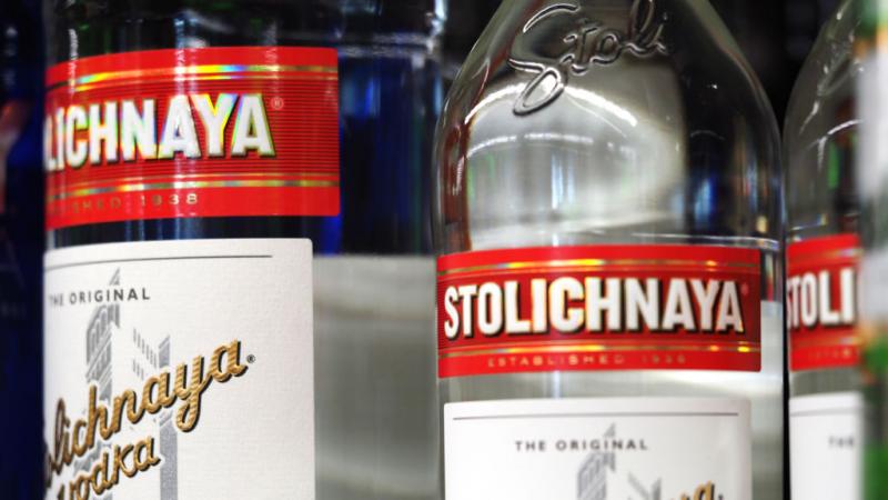 Bottles of vodka