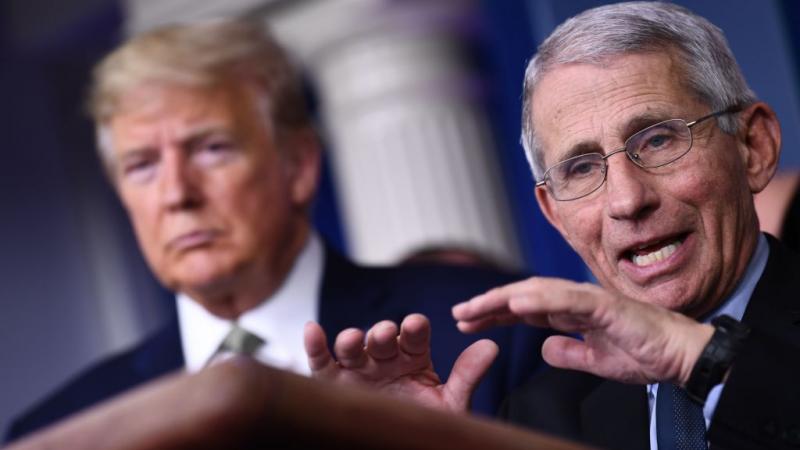 President Trump and Anthony Fauci in March 2020