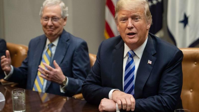 President Trump and Mitch McConnell in 2018
