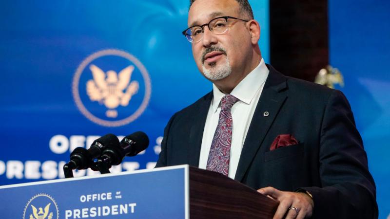 Miguel Cardona in December 2020