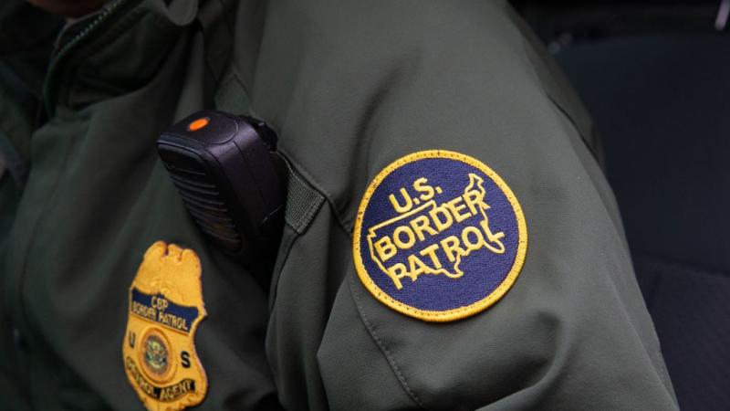 U.S. Border Patrol patch on agent's uniform in 2019