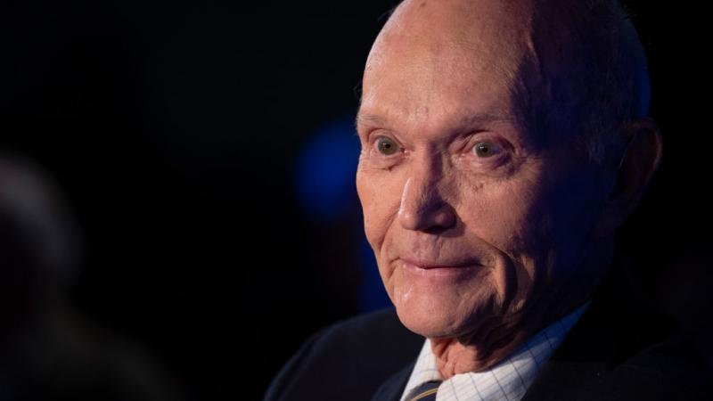 US Apollo 11 astronaut Michael Collins Washington, DC, April 15, 2019.