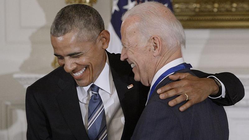 Then-President Obama and Vice President Biden on January 12, 2017