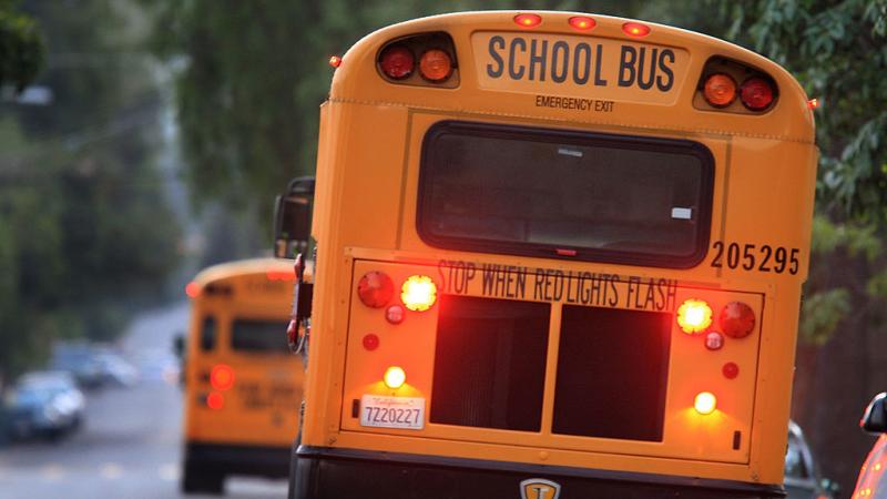 School buses in California in 2008