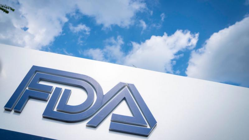 Food and Drug Administration sign in White Oak, Maryland in July 2020