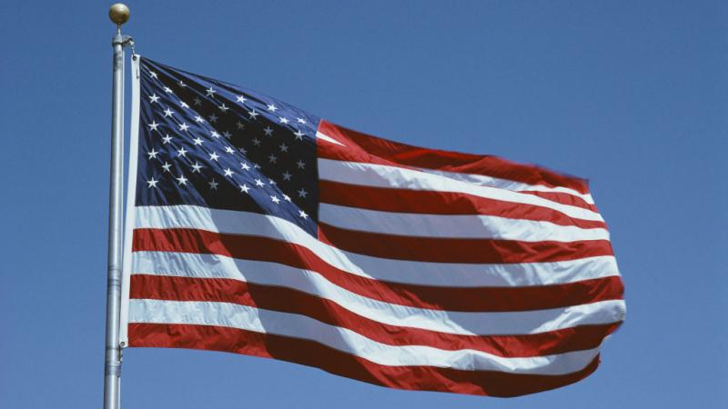 American flag in Florida in 1993