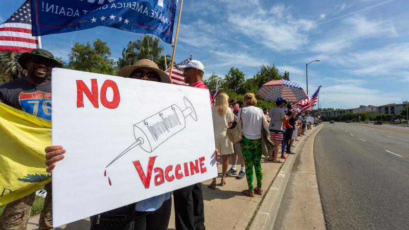 Anti-vaccination sign.