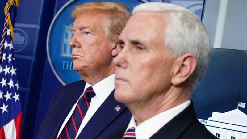 President Donald Trump and Vice President Mike Pence in April 2020