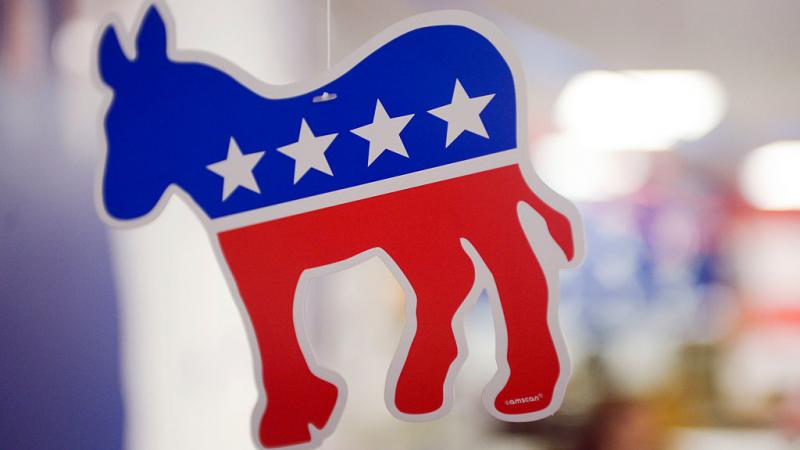 Democratic donkey symbol in Virginia in 2016