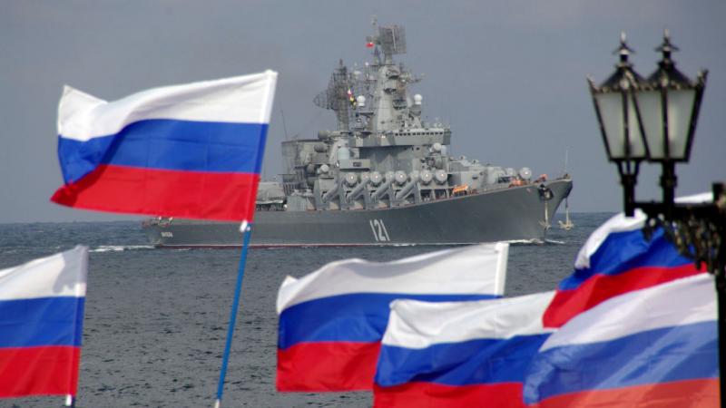Russian ship in the Black Sea.