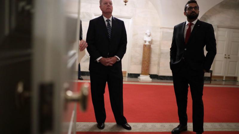 Senator Lindsey Graham (R-S.C.) and Kash Patel