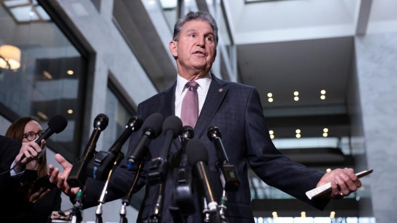 Joe Manchin confronted by activists outside Capitol