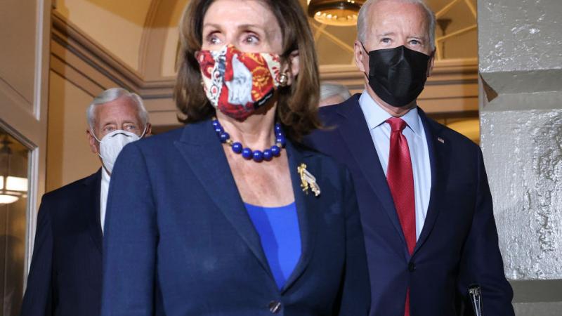 President Joe Biden with Speaker of the House Nancy Pelosi on Oct. 1
