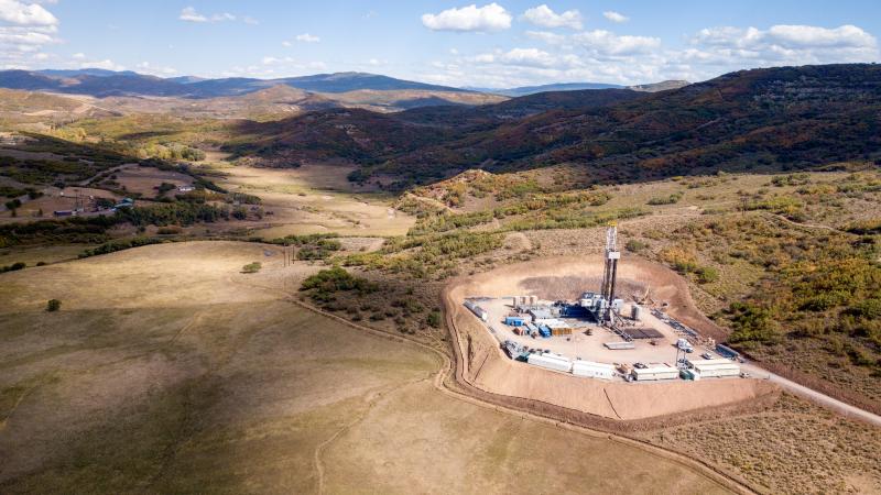 fracking drill rig