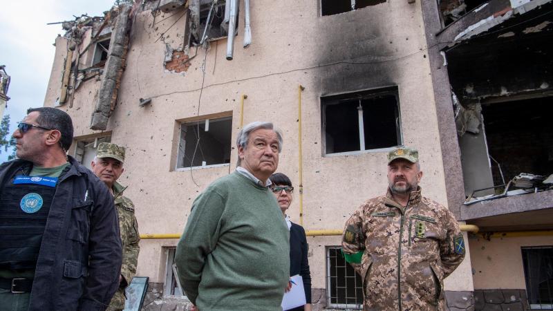 António Guterres, Kyiv, Ukraine, April 28, 2022