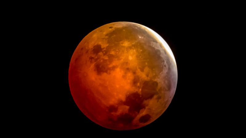 A "blood moon" eclipse
