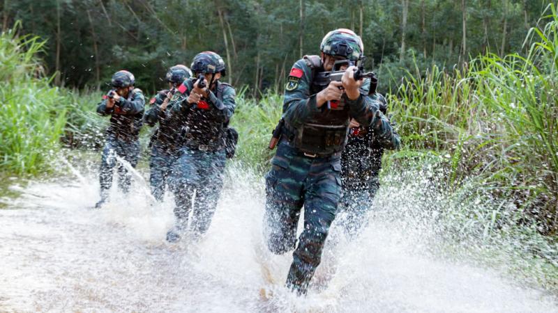 Chinese army troops