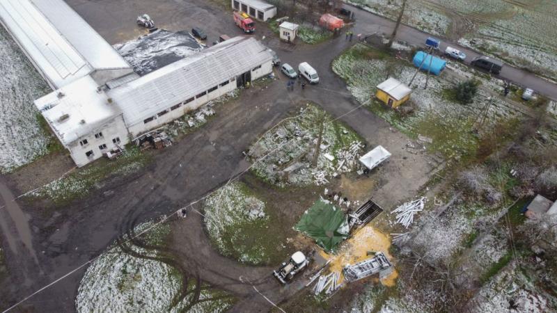 The site of the disputed missile strike
