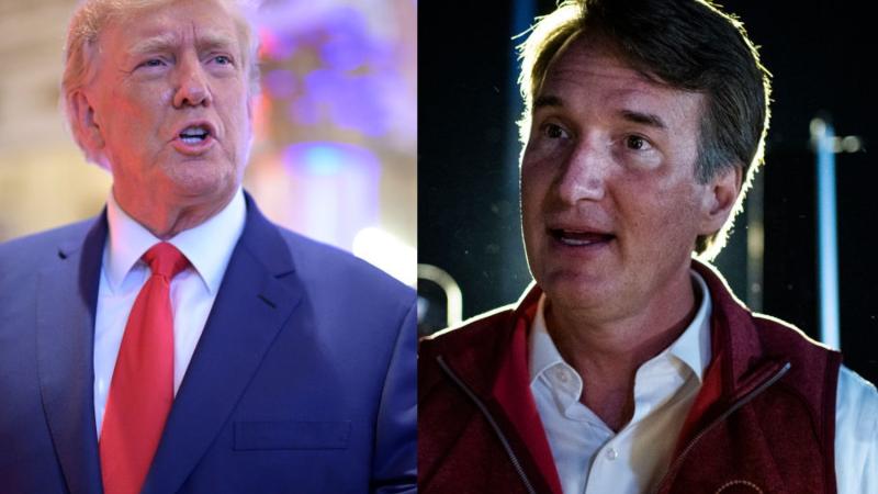 Former President Trump and Virginia Gov. Glenn Youngkin