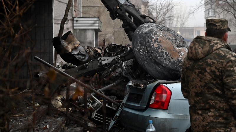 Helicopter crash, Ukraine, Jan. 18, 2023