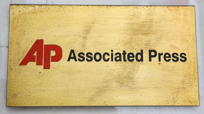 The AP logo, Warsaw, Poland