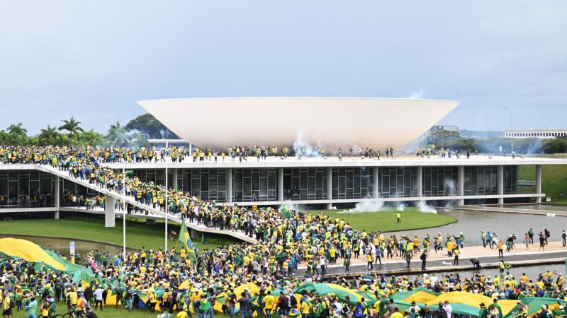 Brazil's Esplanada dos Ministerios, Jan. 8, 2023