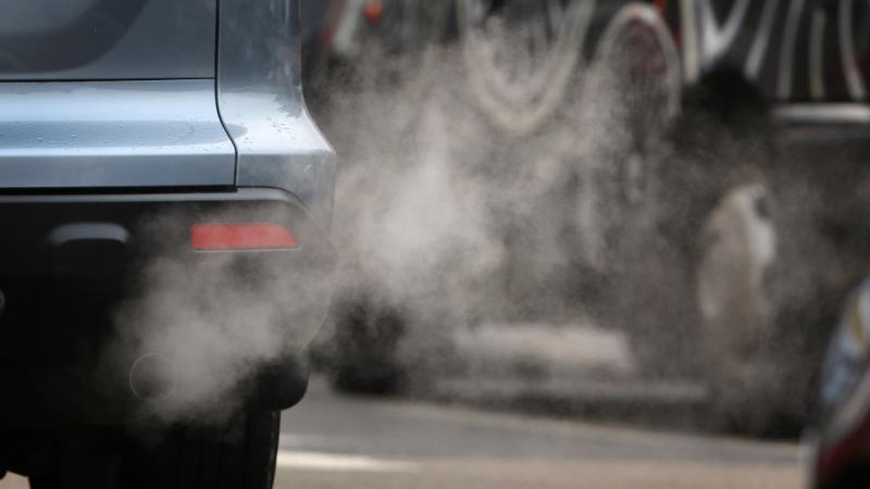 Car exhaust, Putney, England, Jan. 10, 2013