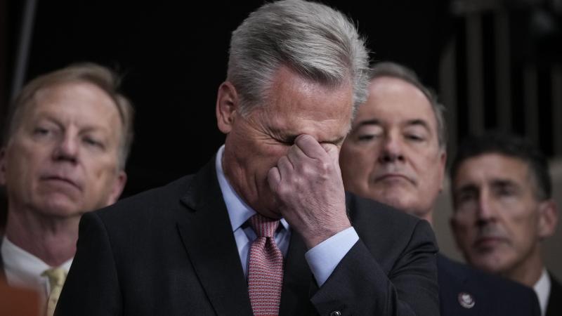 Kevin McCarthy Apparently Showing Frustration At Press Conference