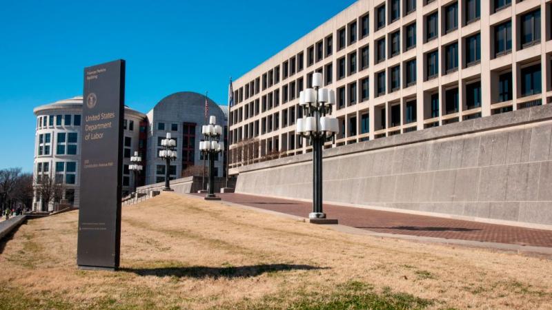 The U.S. Department of Labor building