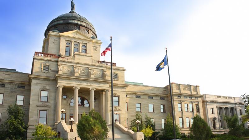 The Montana state capitol