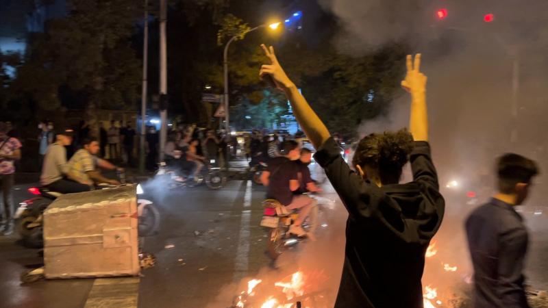Protest, Tehran, Iran, Sept. 19, 2022
