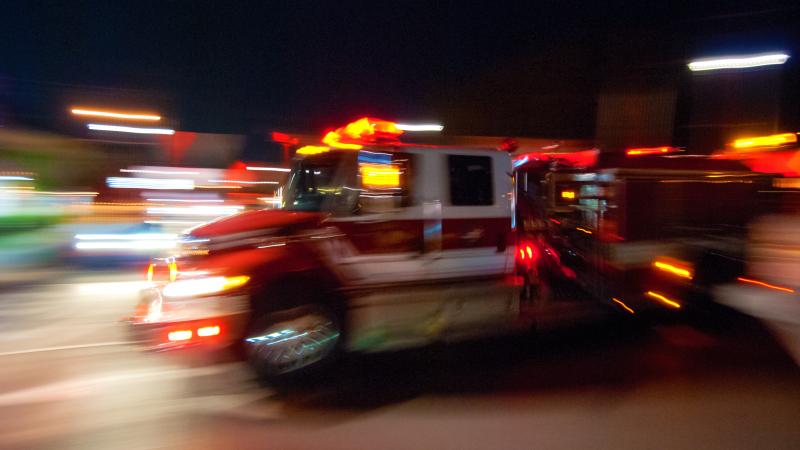 Fire truck, stock photo