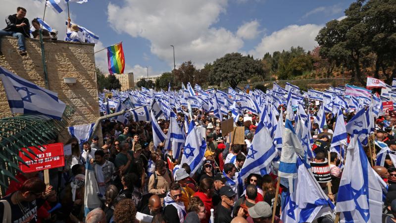 Judicial protest, Jerusalem, Israel, March 27, 2023