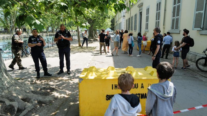 Stabbing attack, police, Annecy, France, June 8, 2023