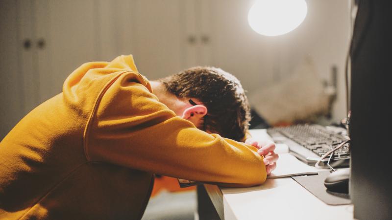Stressed student